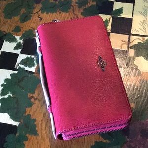 Coach Red Travel Wallet. New